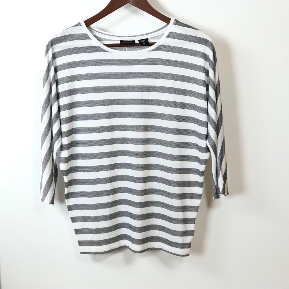 Rachel Zoe black and white stripe
